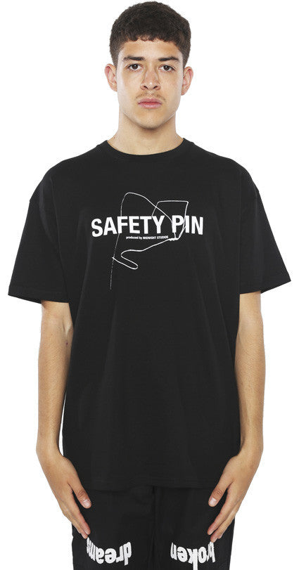 SAFETY PIN T-SHIRT (BLACK)