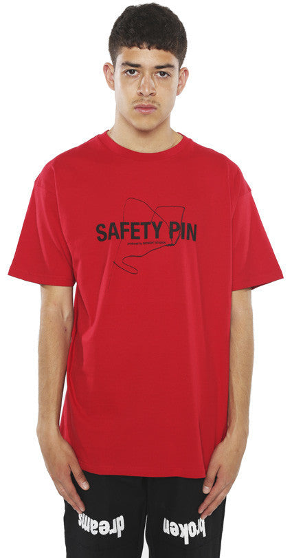 SAFETY PIN T-SHIRT (RED)