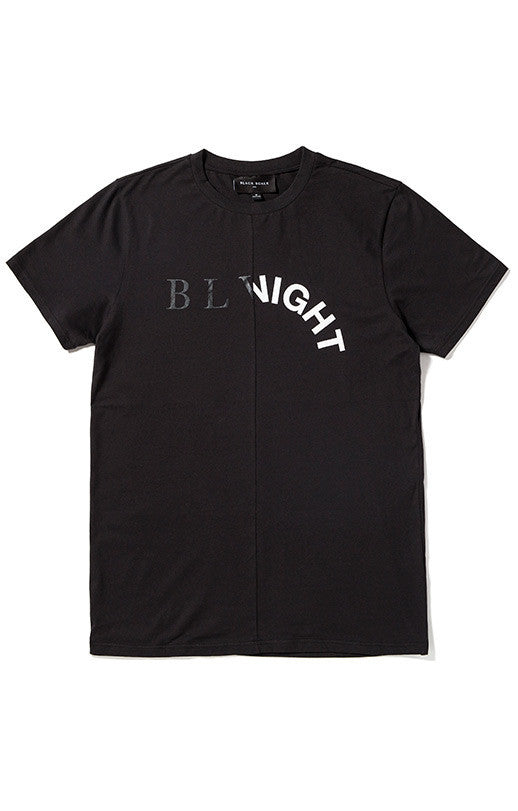 BLVCK MIDNIGHT RECONSTRUCTED T-SHIRT (BLACK)