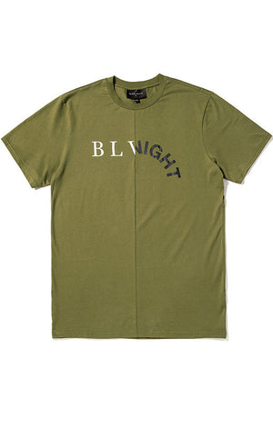 BLVCK MIDNIGHT RECONSTRUCTED T-SHIRT (OLIVE)